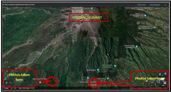 Volcanic eruptions and thunderstorms - Gunung Merapi Indonesia July and August 2023.