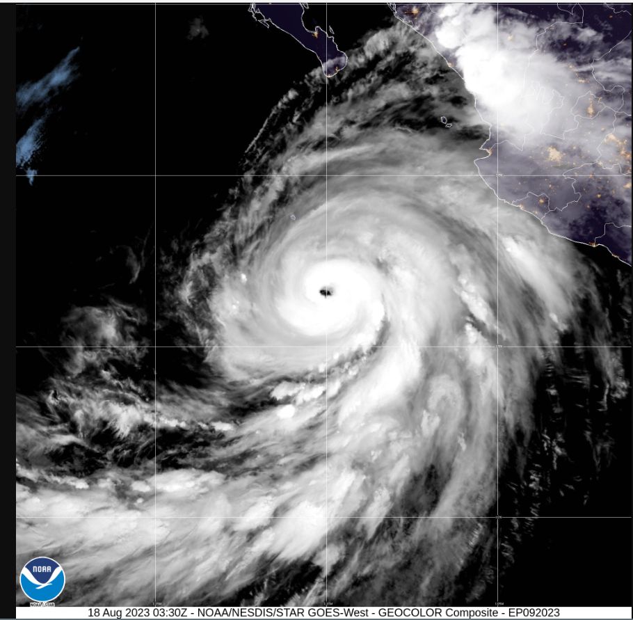 Hurricane Hilary August 2023