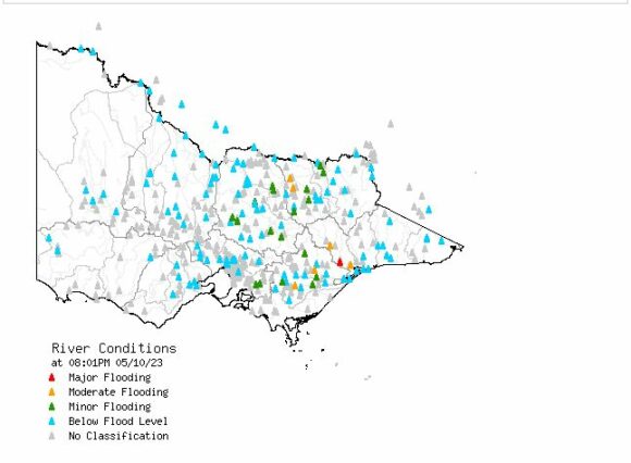 Heat, fires then heavy rain, storms and flooding SE Australia 3 to 5 October 2023.