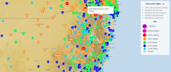 Rain and storm event of southern and eastern Australia 19 to the 25 November 2023.