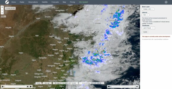 Major rain event Sydney and Eastern Australia Sunday 5 November 2023.