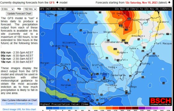 Rain and storm event 20 to 25 November 2023