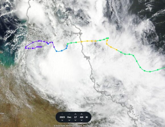 North East Queensland including relentless rain and flooding Cairns December 2023.