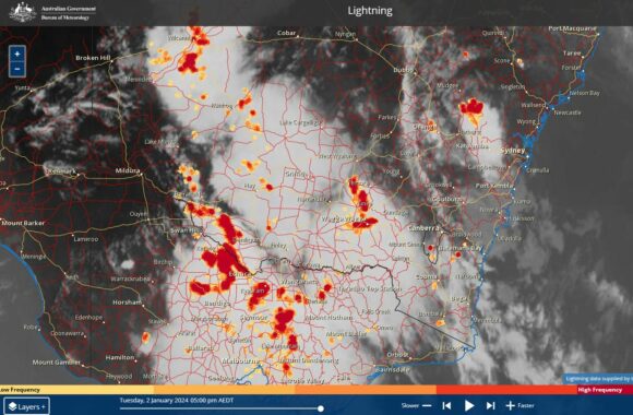 Severe storms South east Australia 2 and 3 January 2024 including storm chase 3 January Sydney to Captains Flat.