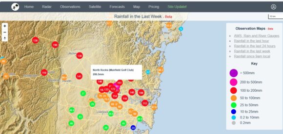 A week of weather extremes, storms, floods and heavy rain Australia - January 15 to January 20 2024. 