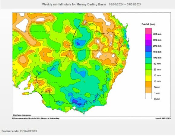 Heavy rain and flooding Northern Victoria January 7 and 8 2024