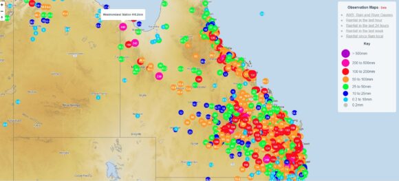Queensland - A week of heavy rain, storms and flooding impacts most of the state producing flooding of rivers - Both inland and coastal areas.