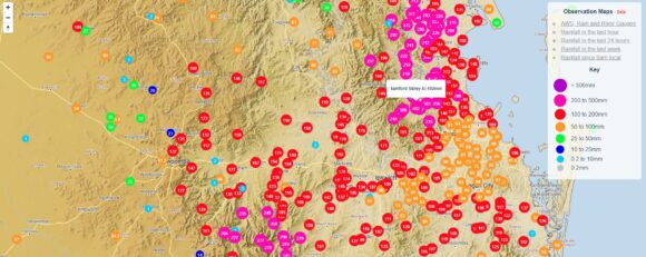 Queensland - A week of heavy rain, storms and flooding impacts most of the state producing flooding of rivers - Both inland and coastal areas.