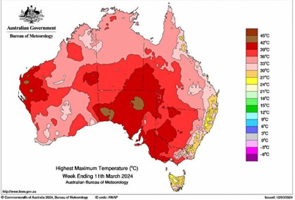 Early March heatwave and heat - Southern Australia (Victoria and South Australia) 2024