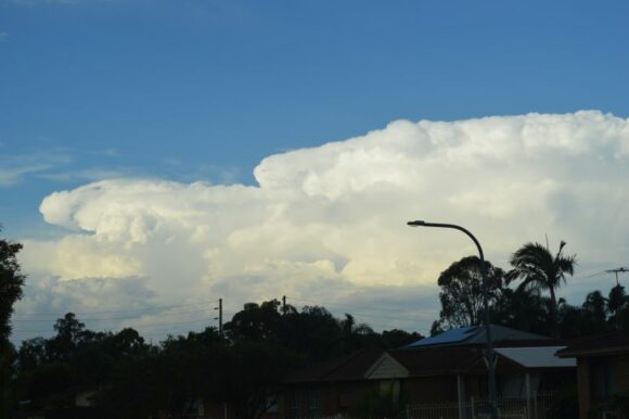 Hot day 29 February 2024 Western Sydney with storm teasing the region late in the day.