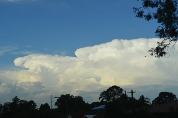 Hot day 29 February 2024 Western Sydney with storm teasing the region late in the day.