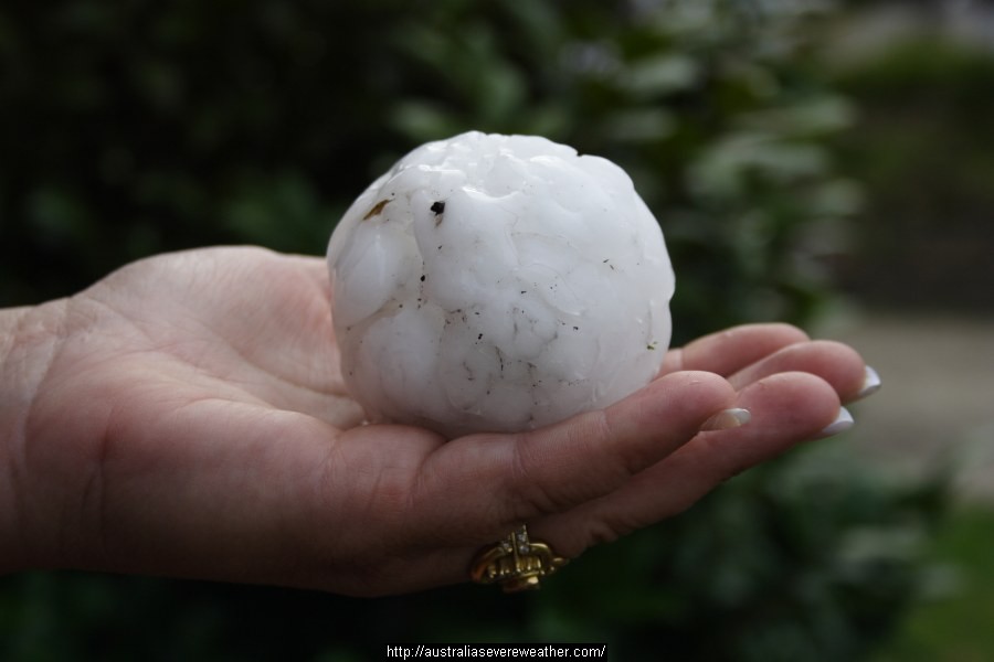 Hail damage caused by western Sydney supercell 1