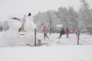 Snow across the Tablelands 12th October 2012