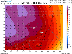 Heat Wave 4th and 5th November 2012