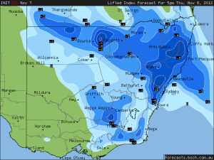 Severe storms for eastern NSW 8th November 2012