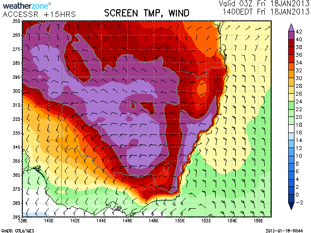 Heat Wave Western Sydney  18th January 2013