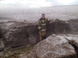 Deep hail in Texas