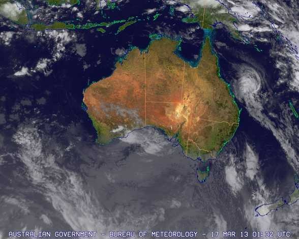 Tropical Cyclone Tim developed but weakening 2