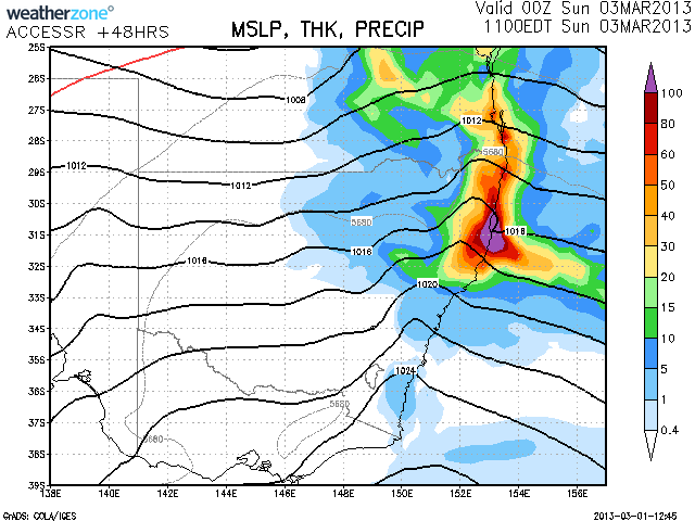 Mid North Coast Rain Event 2nd March 2013