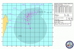 Tropical Cyclone Imelda off Madagascar 9th April 2013