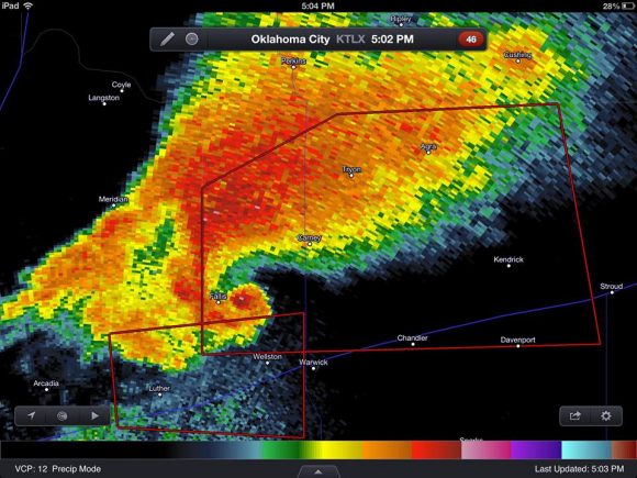 Oklahoma City Supercells and tornadoes 19 May 2013