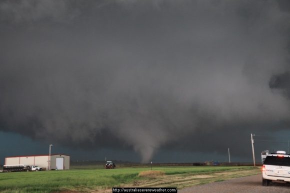 Widest Tornado in History - Violent Wedge Tornado El Reno 31st May 2013 4