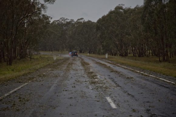 Hailstorms and hail drifts near Glen Innes 16th December 2013 5