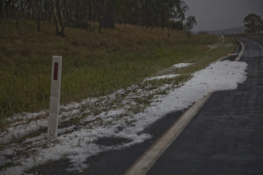 Hailstorms and hail drifts near Glen Innes 16th December 2013 6