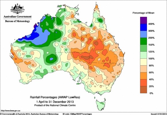 Rainfall and Deficiencies January 2014 4