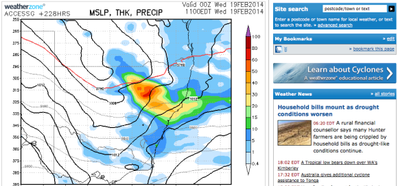 Hunter Region shows promise for rain