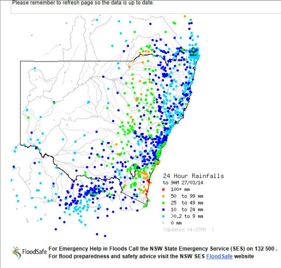 Rainfall Event Eastern Australia late March 2014 5