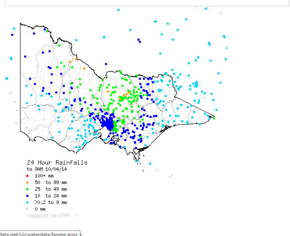 Rain Event   April 9th to 11th 2014 3