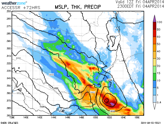 Rain Event NSW 4th April 2014