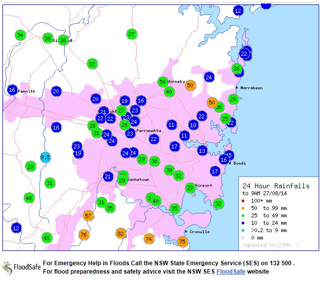 Another East Coast Low 26th to 27th August 2014 2