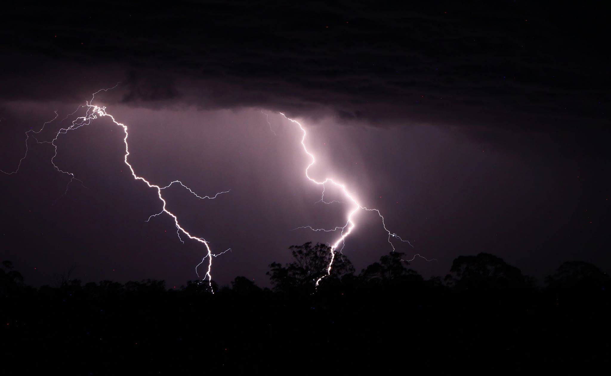 Storms and Lightning Warwick Queensland 21st December 2016 - Extreme Storms