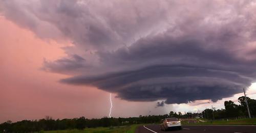Insane Supercell Timelapse Structure and Hailstones 15th January 2022